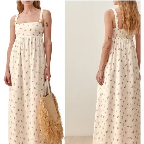 NWT Reformation Tana Linen Dress - Picture 2 of 6